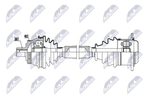 Nty antriebswelle npw 102 - nty, npw-au-102